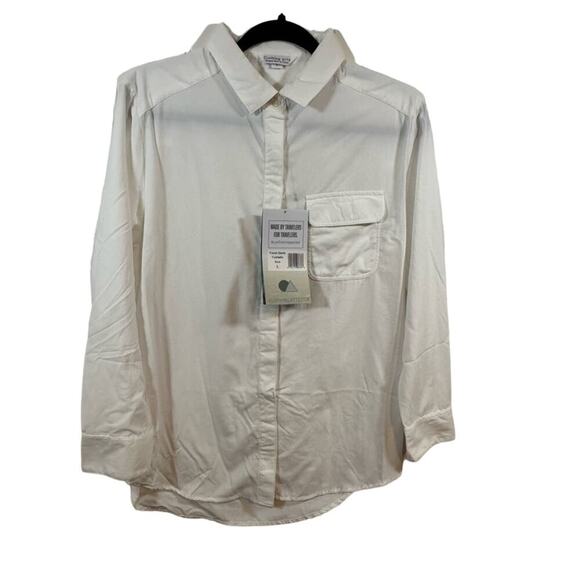 Lotus Arts de Vivre Tops - Clothing Arts White Button Up NWT size large
